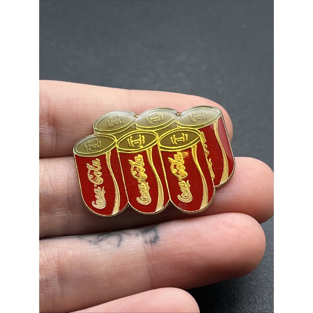 Coca-Cola Coke 6-Pack Cans Lapel Hat Pin